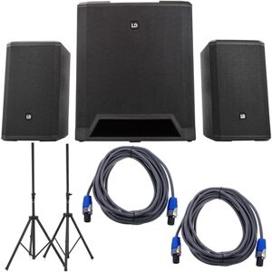 LD Systems Dave 18 G4X Stand Bundle Negro
