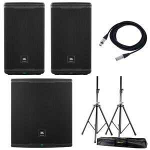 JBL EON710/718S Basis Bundle Negro