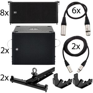 RCF 8xHDL6-A/2xHDL12-AS Bundle Negro