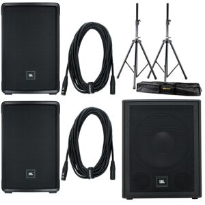 JBL IRX 112bt/115s Basis Bundle Negro