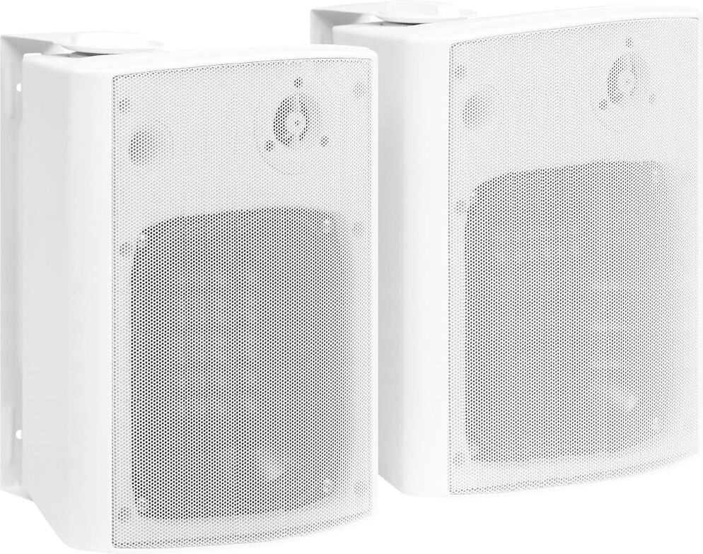 vidaXL Altavoces estéreo de pared 2 uds blanco interior/exterior 120 W