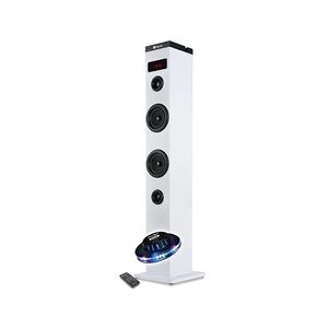 Ngs Enceinte colonne Tour de son Bluetooth 50W SKYCHARM avec Télécommande, Entrée Optique, USB, Radio FM AUX, Lumière LED - Publicité