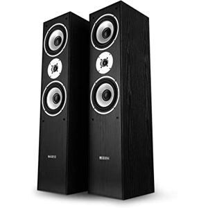 Bennett & Ross Radiant Hi-FI Paire d'enceintes Colonne Noires 2X 180W RMS - Publicité