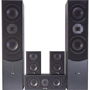 LTC TLC E1004BL Pack de 5 Enceinte Home Cinema 5.1 180 W Noir - Publicité