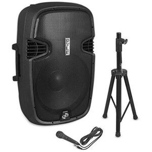 Pyle Système d'enceintes de sonorisation Portable sans Fil 1500 W Haute Puissance Compatible Bluetooth Paire Active et Passive Haut-parleurs DJ extérieurs avec Caisson de Basses EUPPHP155ST - Publicité