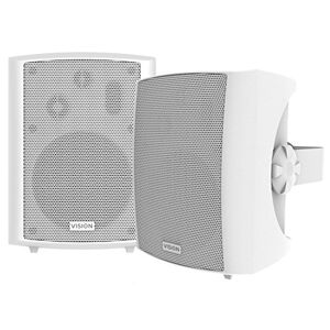 VISION Compatible 5.25" Pair White Wall Speakers - Publicité