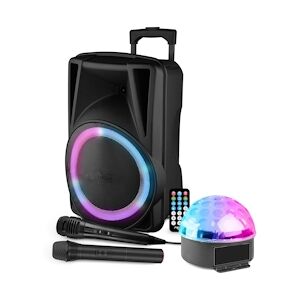 Enceinte Karaoké 300W - Autonome - 2 Microphones pour chanter