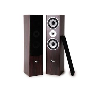 Paire d'enceintes Hifi/Home-Cinéma - Evidence Acoustics EA700-WAL - 2x500W PMPO - Bass Reflex à 3 voies - Noyer/Acajou