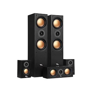 Ensemble Hifi/Home-Cinéma - Evidence Acoustics EA950-PG - 5 enceintes 850W - Bass Reflex - Haut-parleurs finition cuivre