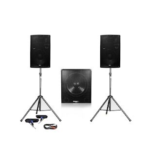 Ibiza Sound Pack 1512 Sonorisation 2000W Caisson bi-amplifié