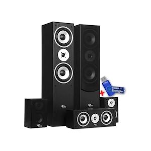 pack enceinte Home-Cinéma - Evidence Acoustics EA850-BK - 5 enceintes 850W - Bass Reflex+ Clé USB 32G