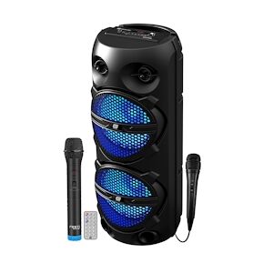 Transmetteur FM Bluetooth pour voiture, [anneau lumineux Blauw