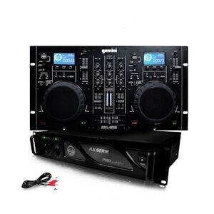 GEMINI CDM4000 Lecteur Combo Professionnel CD/USB + Ampli AX-3000 MyDj