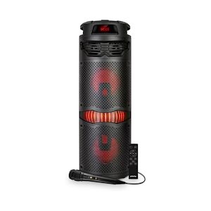 Enceinte Autonome 360 degrés PICKERING BARREL 6 sur Batterie Micro et Télécommande 600 Watts- 8 Hauts parleur LCD - USB/BT/AUX