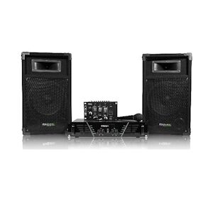Ibiza Sound Pack sono IBIZA DJ300N 480W + table de mixage + 2 HP + mic