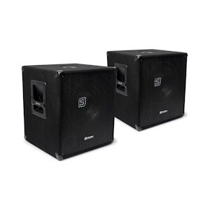 Skytec Pack 2 Subwoofer SkyTec SMWBA15 Bi-amplificateur 15