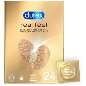 Real Feel Condoms 24 Units Beige Beige One Size unisex