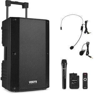Vonyx VSA500-BP Système portable 12" Combi - Haut-parleur actif sans fil - Publicité