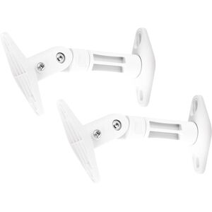 Audizio HTS20W Support mural pour enceintes, blanc, lot de 2 - Supports pour haut-parleurs