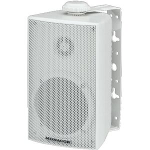 MONACOR ESP-215/WS Enceinte Public Adress résistante aux intempéries - Haut-parleurs ELA 100 V - Publicité