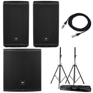 JBL EON712/718S Basis Bundle Noir