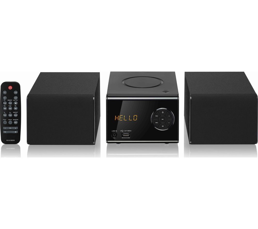 JVC UX-D221B Wireless Micro Hi-Fi System - Black, Black