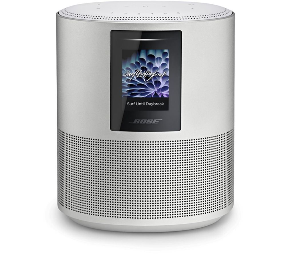 Bose Home Speaker 500 with Amazon Alexa &amp; Google Assistant - Silver, Silver