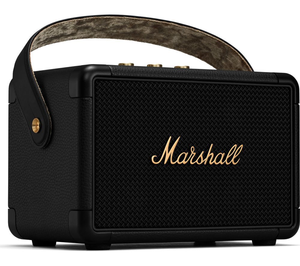 Marshall Kilburn II Portable Bluetooth Speaker - Black &amp; Brass, Black
