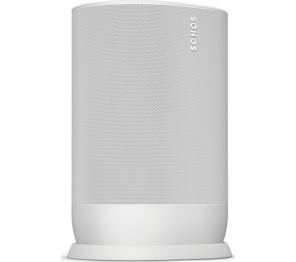 SONOS Move Portable Wireless Multi-room Speaker with Google Assistant &amp; Amazon Alexa - White, White