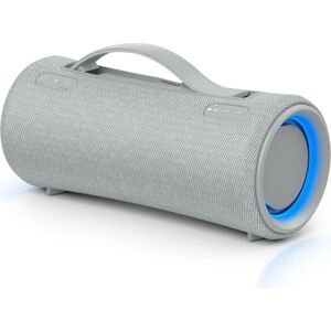 Sony Altoparlante portatile  SRS-XG300 - Speaker Bluetooth wireless con suono potente e illuminazione incorporata, adatto per le feste resistente all'acqua, durata della batteria di 25 ore, ricarica smartphone funzione Ricarica Rapida Grigio Chiaro [SRSXG