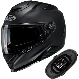 HJC - Casco + interfono Pack RPHA 71 Matt Nero + Easy+ Nero UNICA