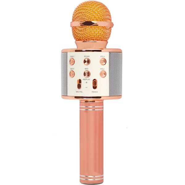 xtreme 27837pk speaker bluetooth con microfono integrato per karaoke lettore sd colore oro rosa - 27837pk hollywood