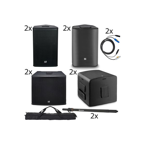 ld systems stinger 10/sub15 power bundle