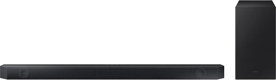 samsung soundbar hw-q600c/zf serie q, 9 speaker, wireless dolby atmos, audio a 3.1.2 canali, q-simphony, compatibile con alexa e google assistant, black 2023