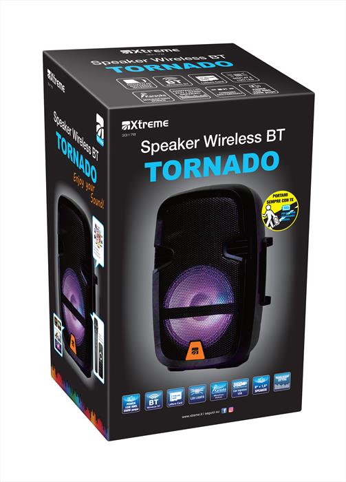 Xtreme Speaker Wireless Bt Tornado-nero