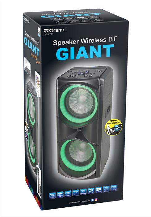 Xtreme Speaker Wireless Bt Bayamo-nero