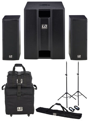 LD Systems Dave 8 Roadie Bundle