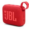 JBL Go 4 in Red Portable Bluetooth Speaker Box Pro Sound, Deep Bass and Playtime Boost Function Waterproof and Dustproof 7 Hours Runtime