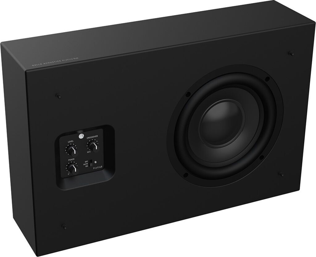 Gallo Acoustics ProfileSub on-wall subwoofer Zwart