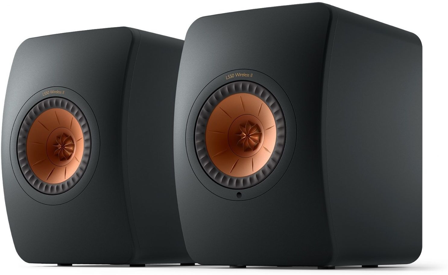 KEF Tweedekans: LS50 Wireless 2 Boekenplank speaker Carbon Black (per paar)