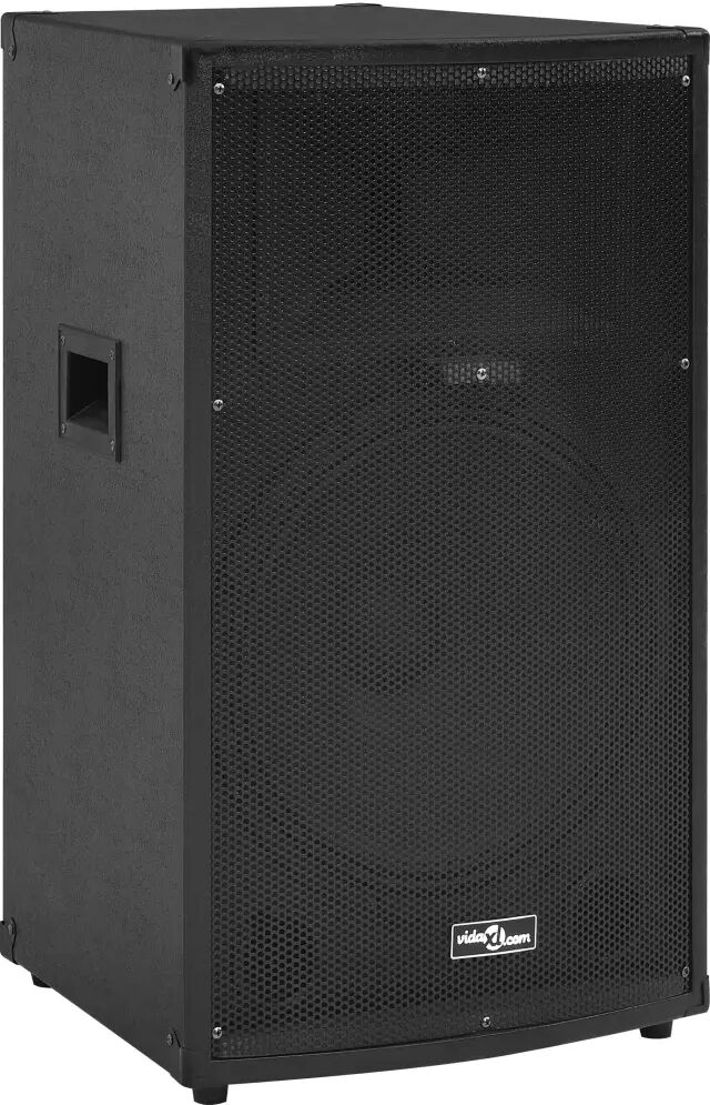 vidaXL Coluna palco Hifi profissional passiva 1200 W 43x43x75 cm preto