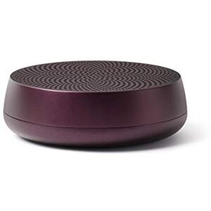 Lexon Mino L - 5W Pairable Bluetooth Speaker, Rechargeable, Hands-free, USB-C - Aluminium/Dark plum