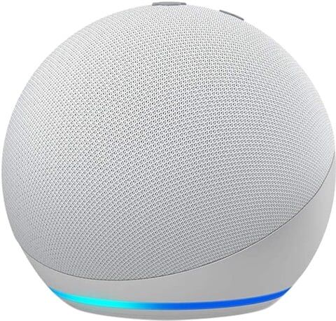 Refurbished: Amazon Echo Dot 4th Gen (B7W64E) - Glacier White, A