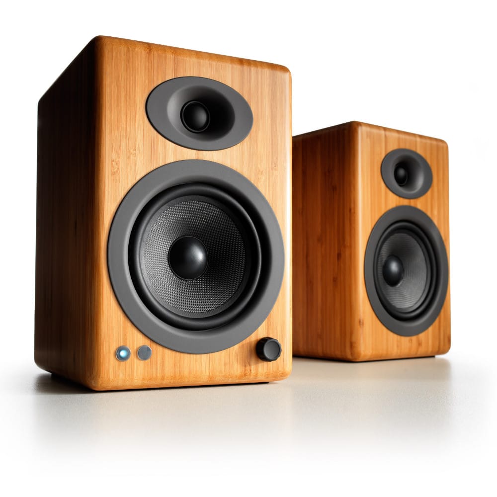 Audioengine A5+ Home Music System w/ Bluetooth aptX-HD Carbonized Bamboo
