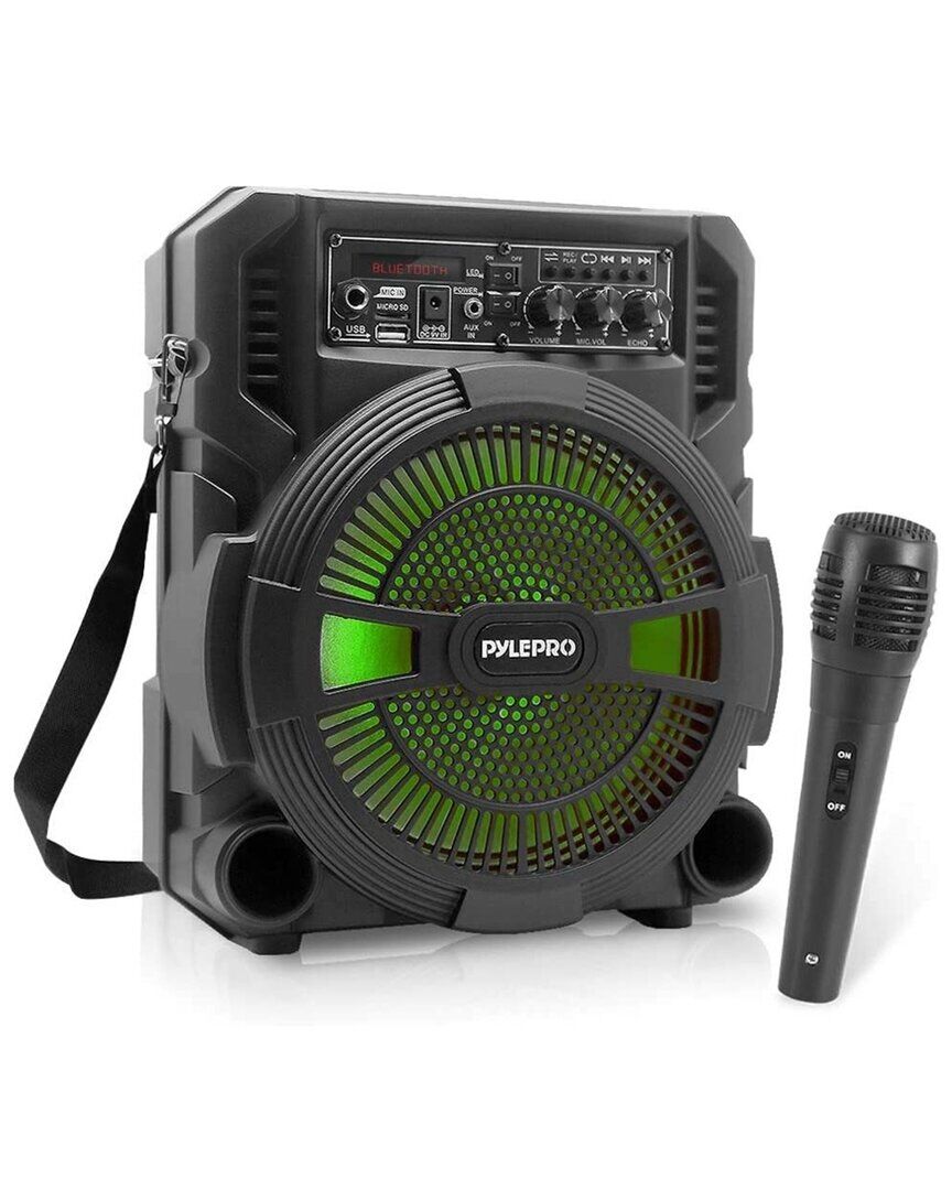 Pyle Bluetooth Portable Pa Speaker & Microphone System Black NoSize