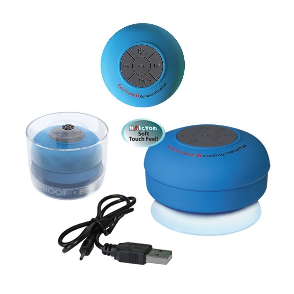 Positive Promotions 25 Halcyon Waterproof Bluetooth Speaker- Full Color Digital Personalization Available