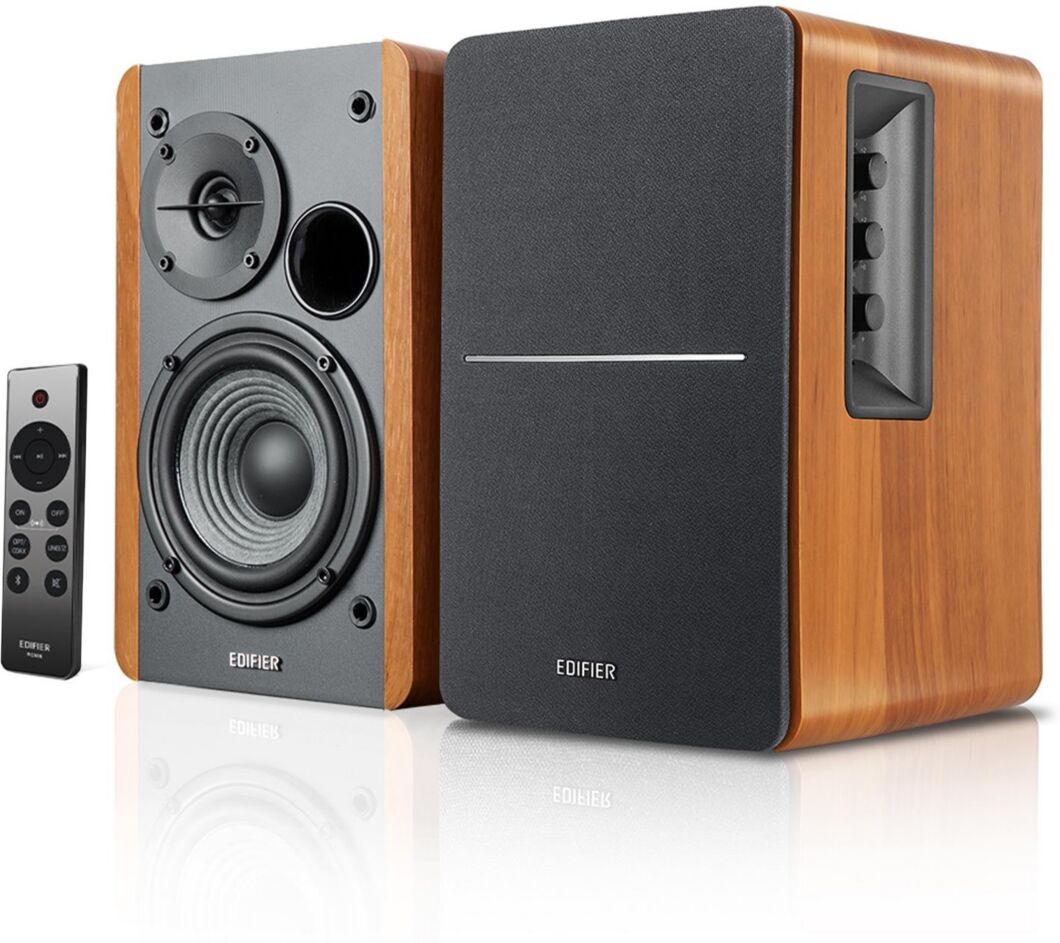 Edifier R1280dbs Active Bluetooth Bookshelf Speakers - Wood Grain