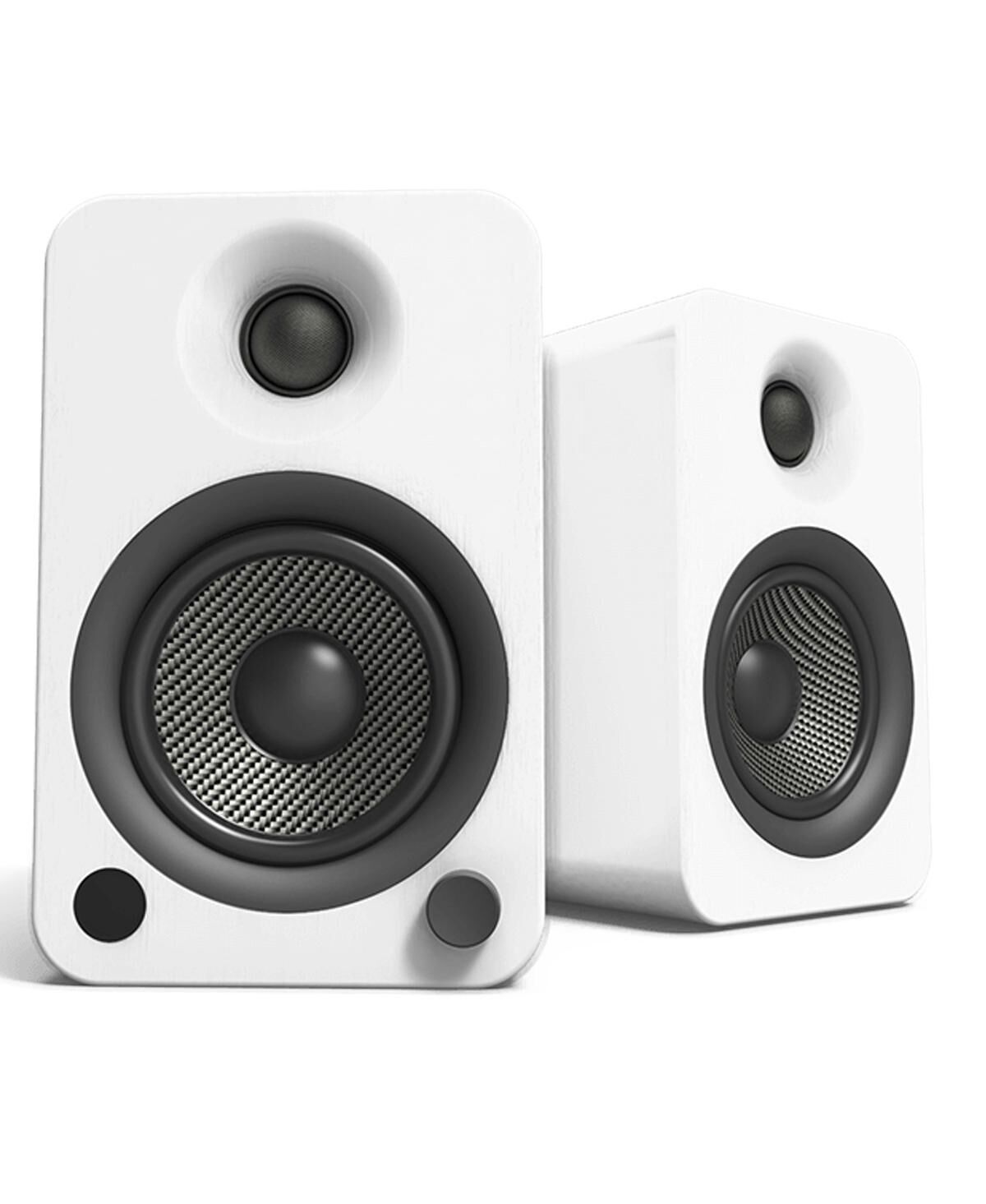 Kanto YU4 Powered Bookshelf Speakers with Built-In Bluetooth - Pair - Matte white