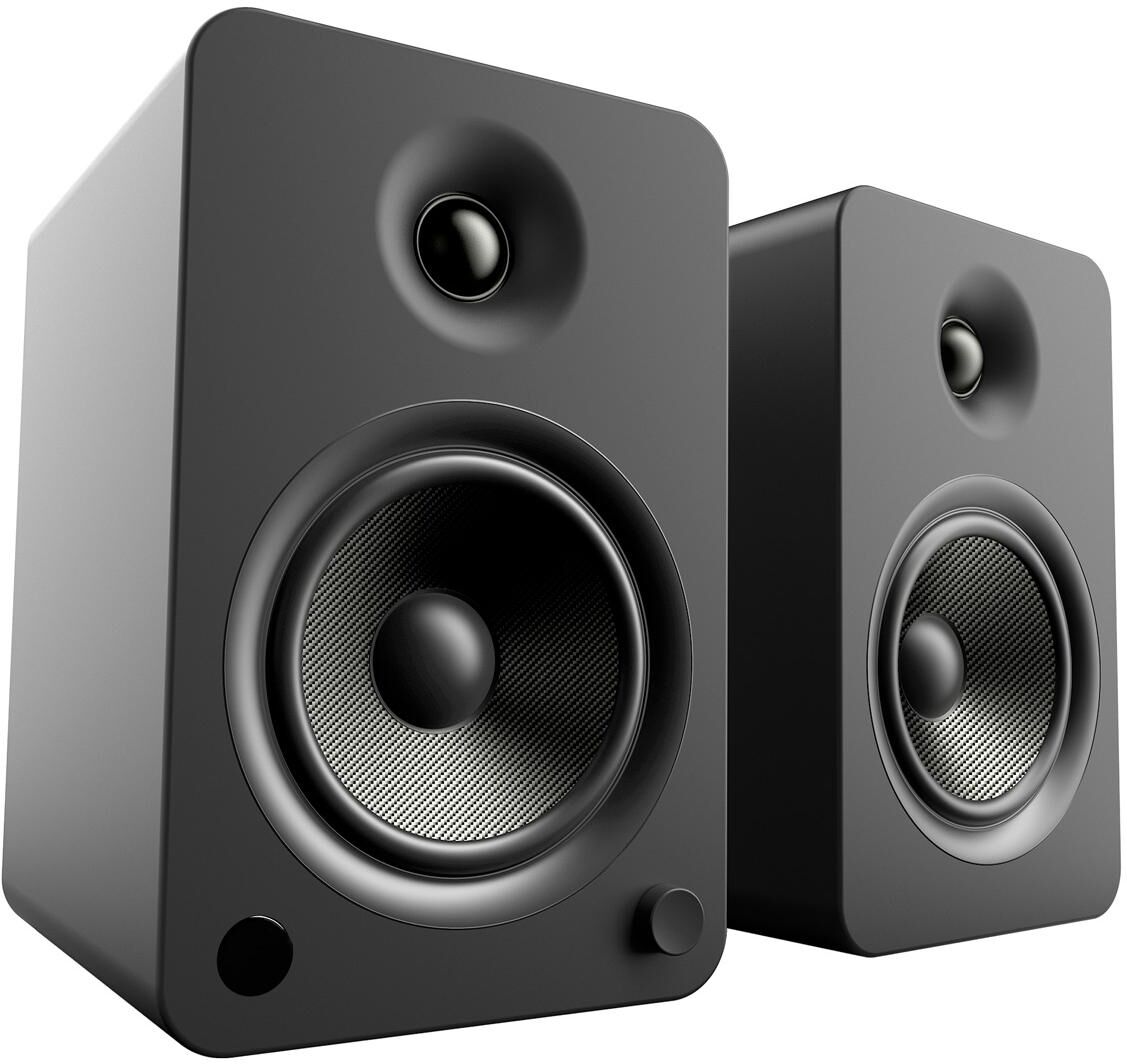 Kanto YU6 Powered Bookshelf Speakers with Built-In Bluetooth - Pair - Matte black