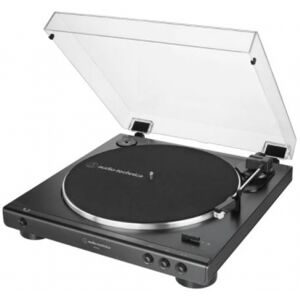 Audio-Technica AT-LP60XBK - Stereo-Plattenspieler mit Riemenantrieb - Schwarz